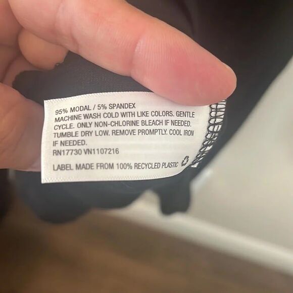 A New Day - Tie in the front Black T-shirt Dress - Picture 4 of 4